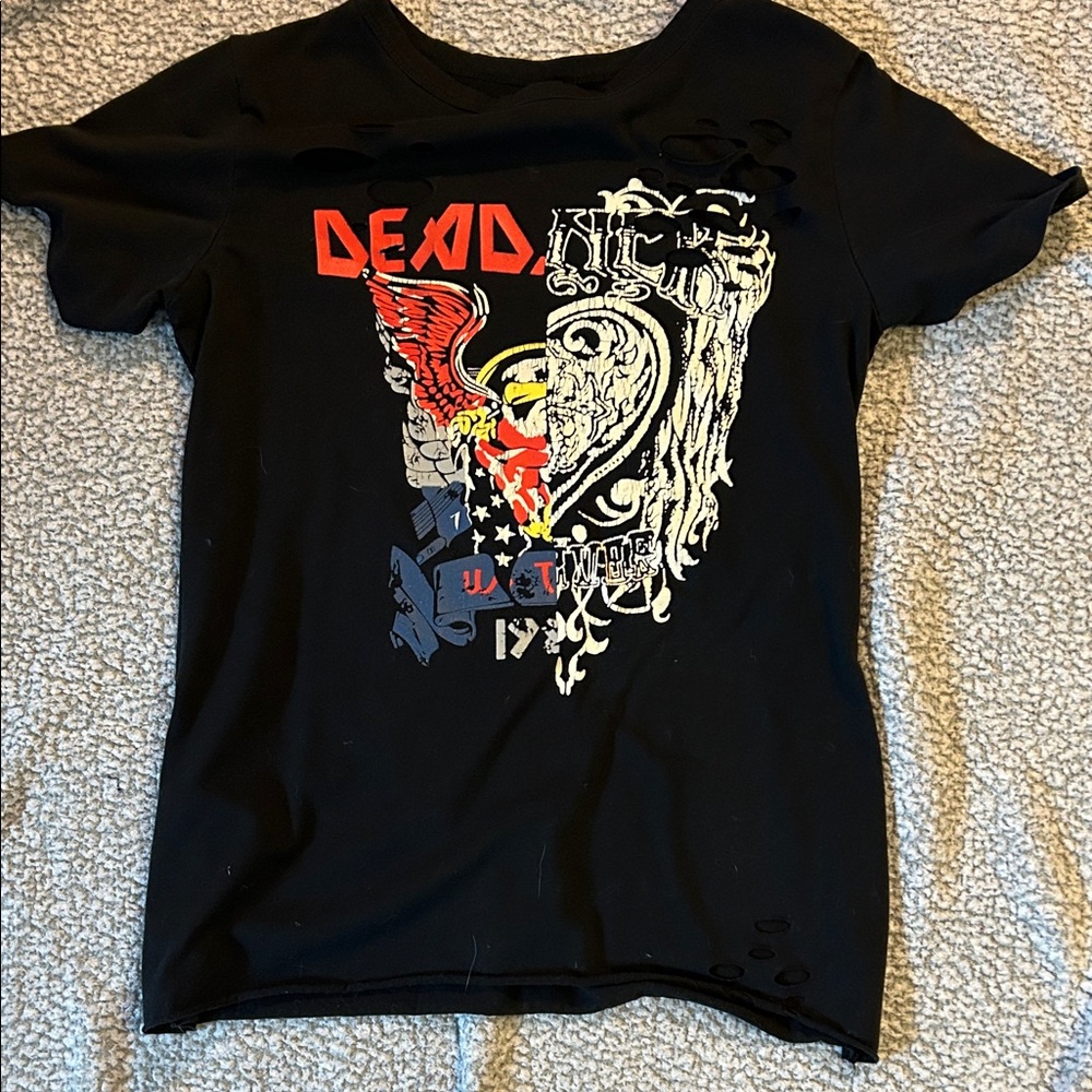 Black Graphic Kids T-Shirt